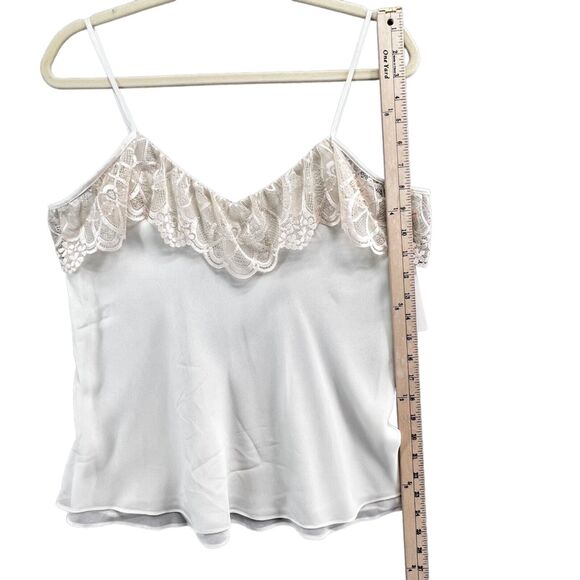 Flora Nikrooz UO Cami Top XS Cream Lace Semi Sheer Coquette Feminine Fairy NEW - Picture 6 of 12